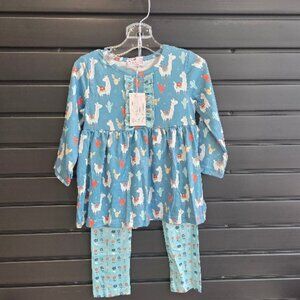 Floral Llamas Two Piece Set